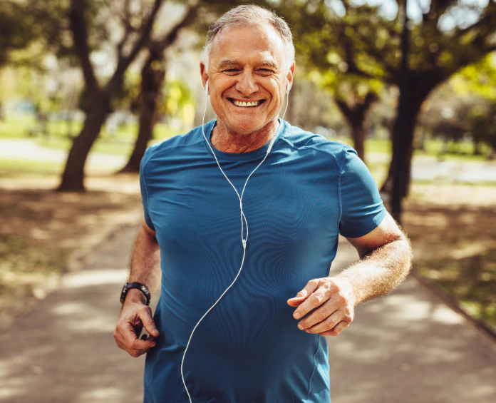 Healthy man running