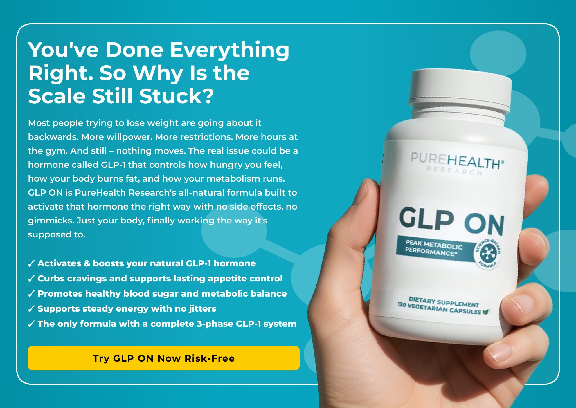 Banner featuring natural GLP-1 supplements collection