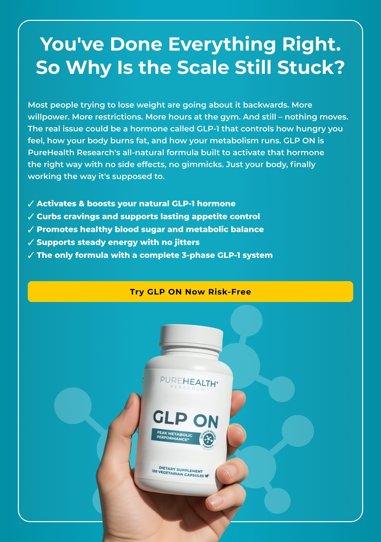 Banner featuring natural GLP-1 supplements collection