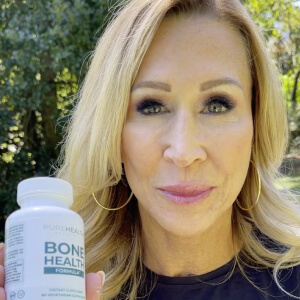 influencer with a bottle