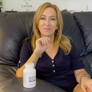 influencer with a bottle