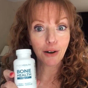 influencer with a bottle