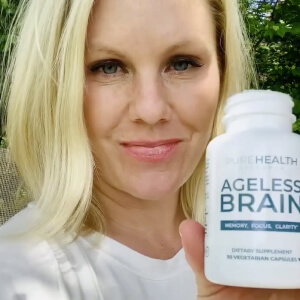 influencer with a bottle