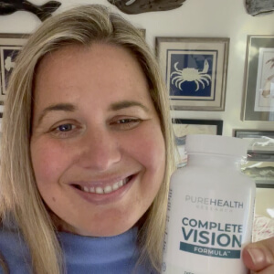 influencer with a bottle