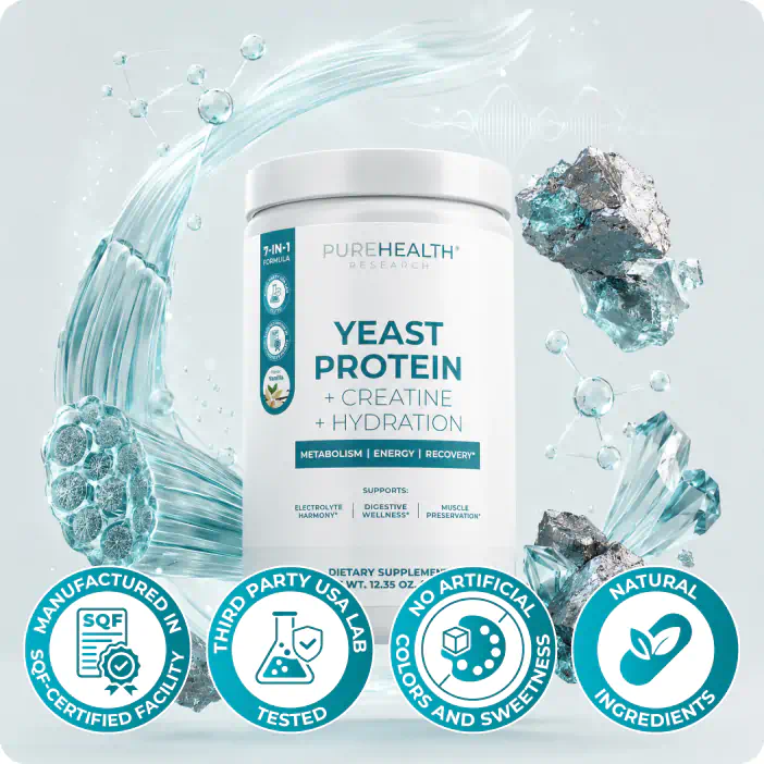 NeuroCreatine bottle with quality badges
